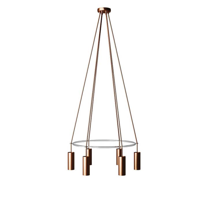 Cage Chandelier with 6 Drops Tub-E14 for wholesale by LIGHTINUP S.R.L.