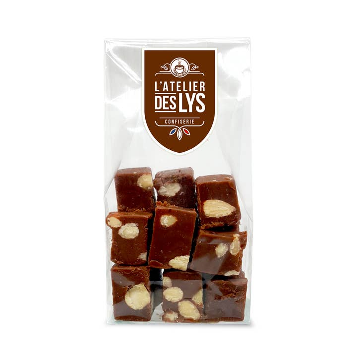 Chokladfudge med kola och mandel för wholesale av L'Atelier des Lys