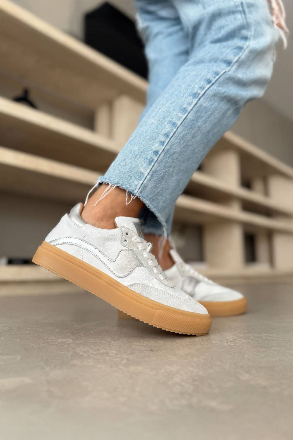 PMK SHOES – wholesale Lifestyle trainers – Women′s – Novalis white crep2