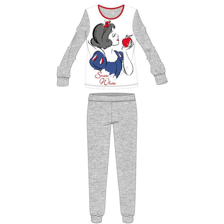 Pyjama en jersey de coton gris clair pour femme Disney Blanche-Neige pour la vente par Evidence