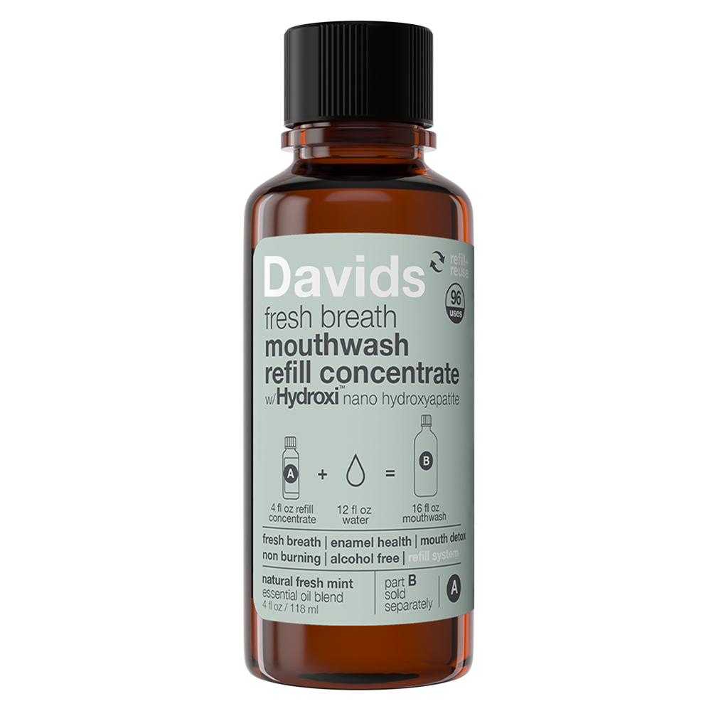 Davids Natural Toothpaste - Vente Bains de bouche - Bain de bouche Davids Hydroxi™ haleine fraîche - menthe fraîche naturelle5