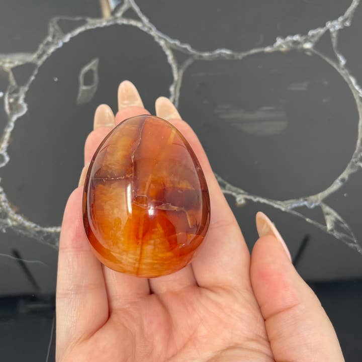 The Crystal Tabby - Wholesale Spiritual Stone/Crystal - Carnelian Egg