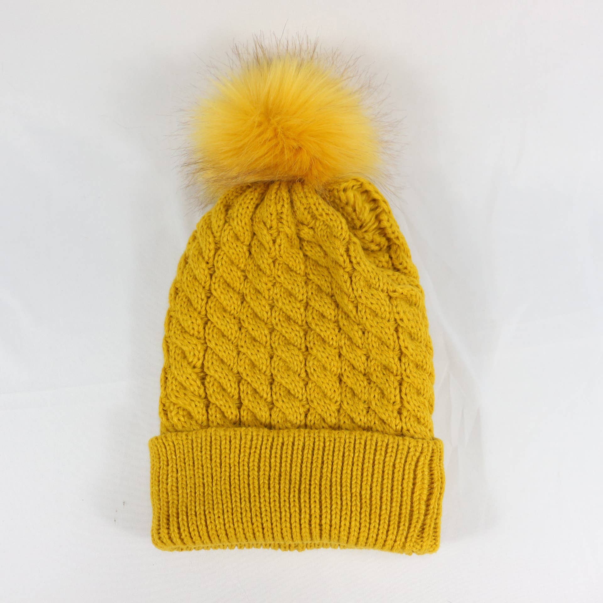 MKS America - Wholesale Beanie - Women's - Twist satin-lined removable pom-pom beanie7