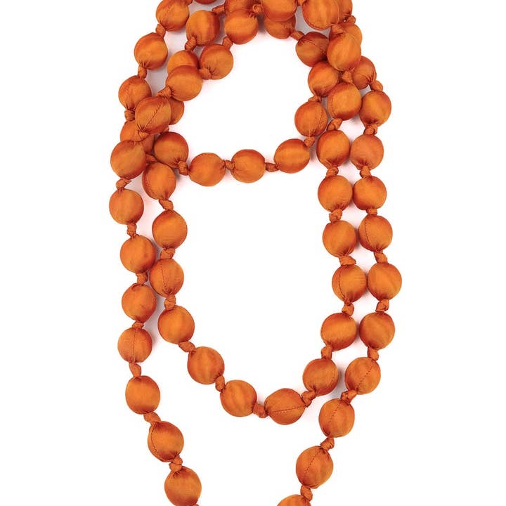 Doan knots mega 11 silk necklace for wholesale by LOOM Fair Trade