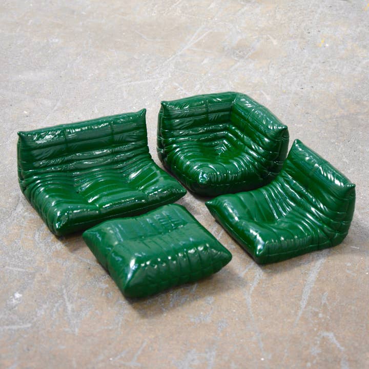 Ensemble lounge Mini Togo vert bouteille pour la vente par House of Savage