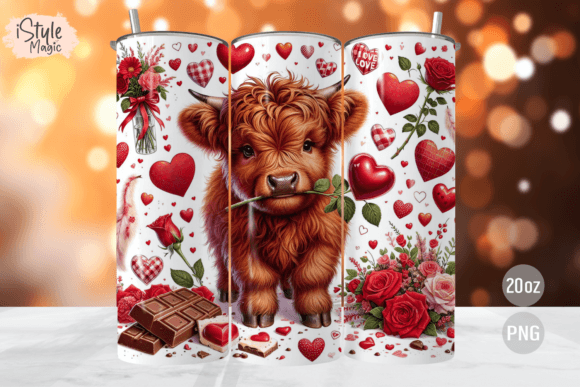 SubliMasterUK – wholesale Insulated mug/tumbler – Highland Cow / Handmade Tumbler Stainless Steel -20 OZ/ With Straw.11