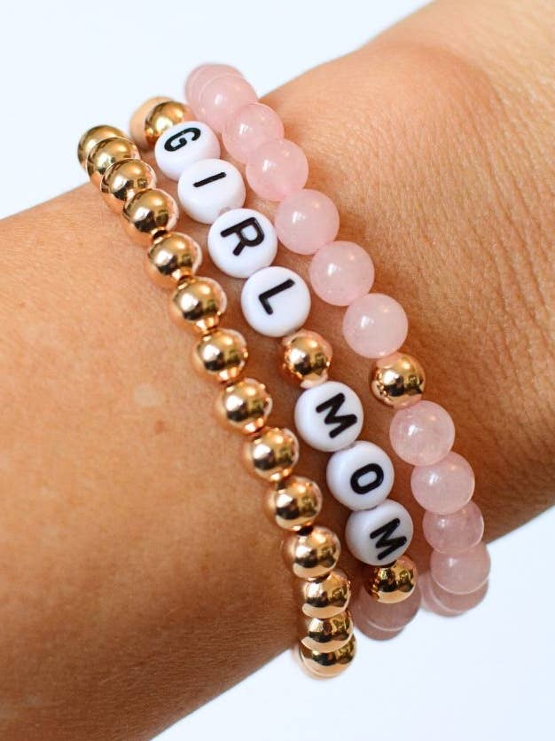 Girl Mom Bracelet Set – Mothers day, Mama Gift, Mom Jewelry for wholesale by Two and Crew - Faith Based Jewelry & Gifts