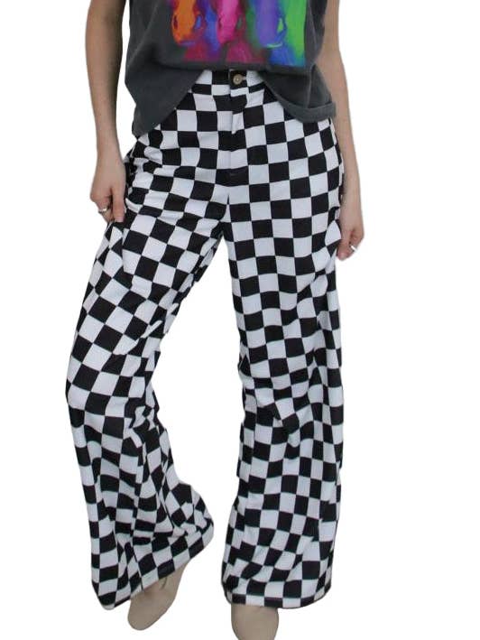 PANTALON À CARREAUX TH221 S218 (1 Pièce) pour la vente par Turquoise Haven