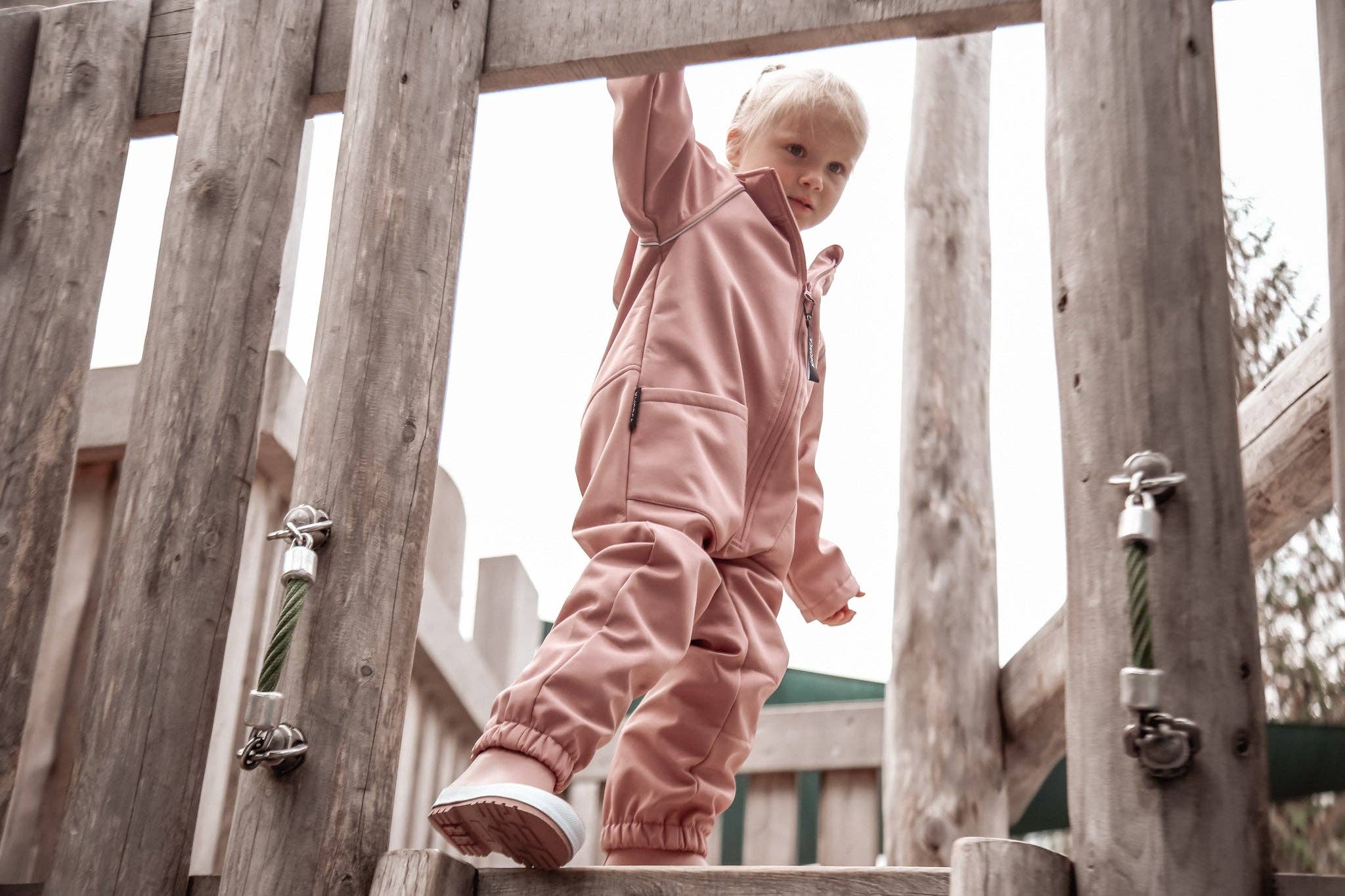 KID.ORCA – wholesale Overalls – Kids – KidORCA Kids Softshell Overall Play Suit _ Ash Rose3