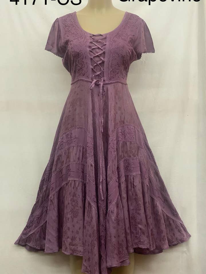 JUST CRUISING - India Casual Designs - Wholesale Dress – Women's - Bohemian Elegance Dress with Embroidered Details7