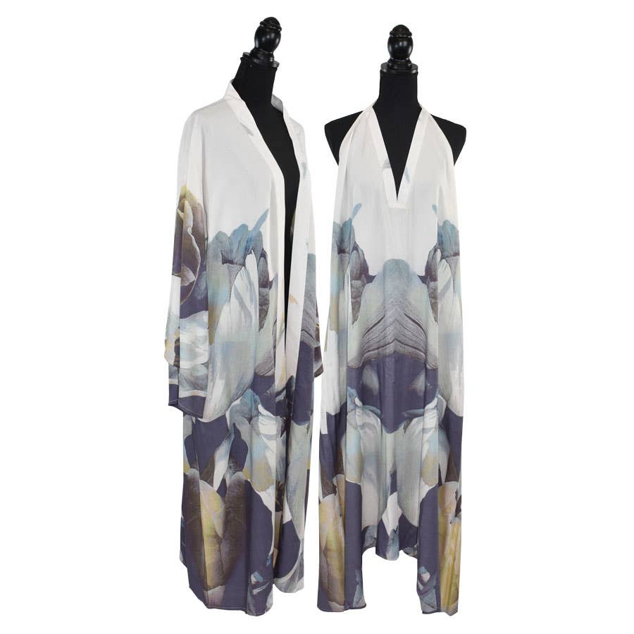 Dupatta Designs - Wholesale Robe - Women's - Sheila Duster Kimono Robe6