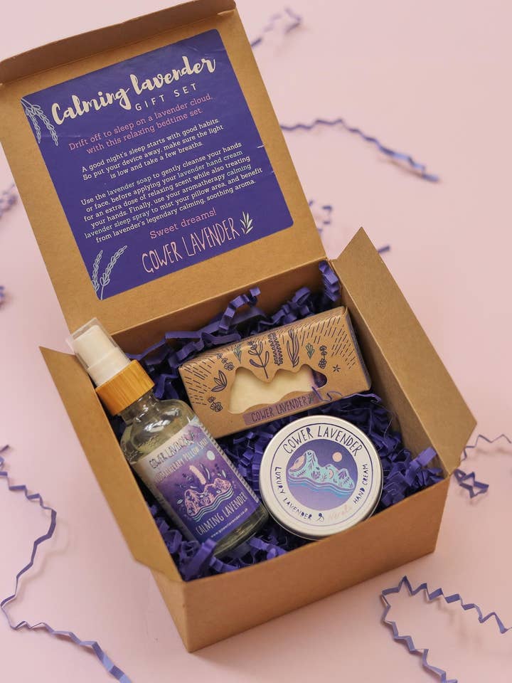 Better Sleep Lavender Gift Set | Made in Wales, eco for wholesale by Gower Lavender