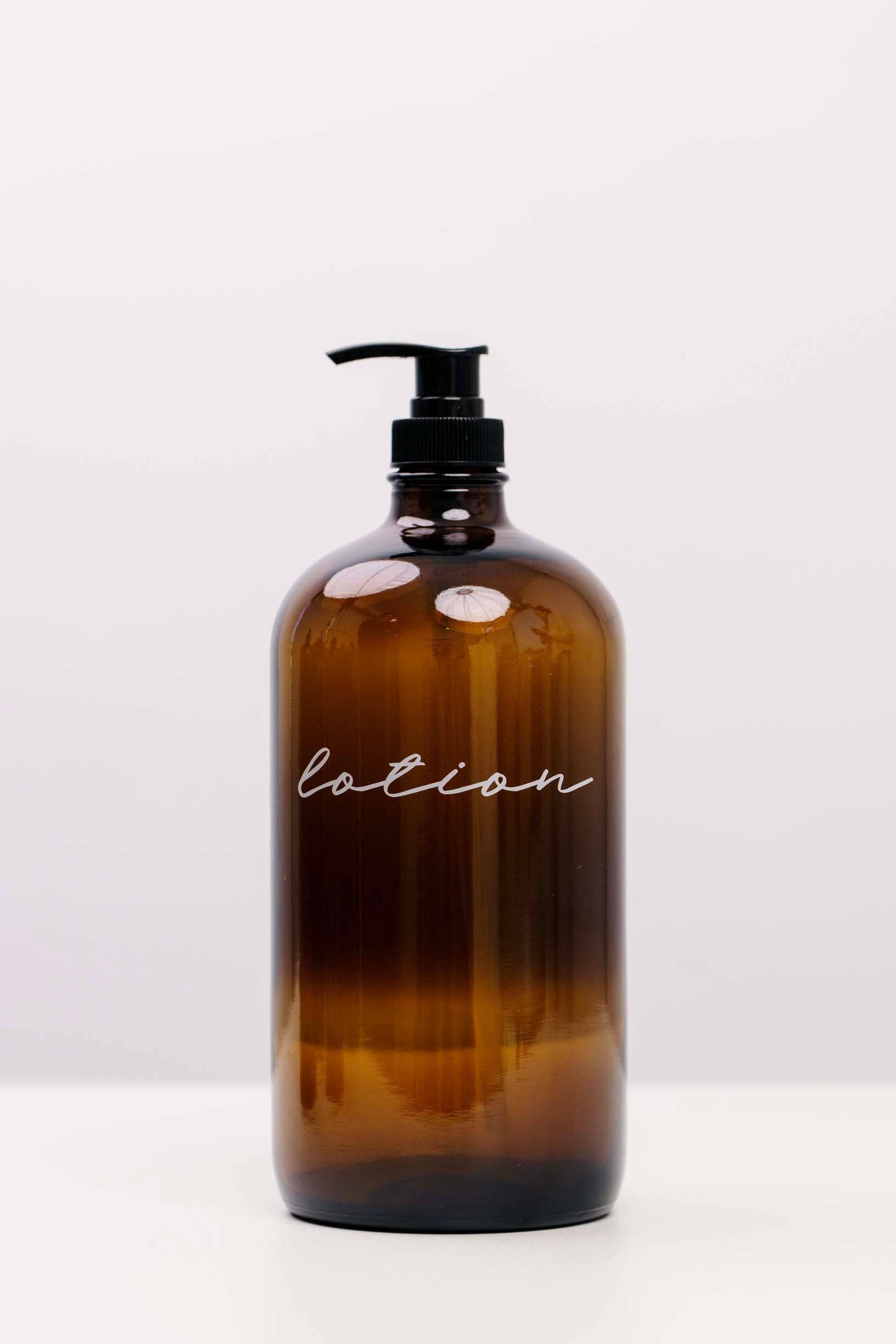 THELIFESTYLEDCO - Wholesale Soap Dispenser - Glass Amber Liquid Pumps0