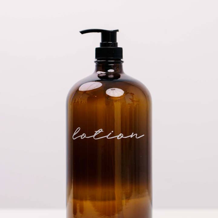 THELIFESTYLEDCO - Wholesale Soap Dispenser - Glass Amber Liquid Pumps