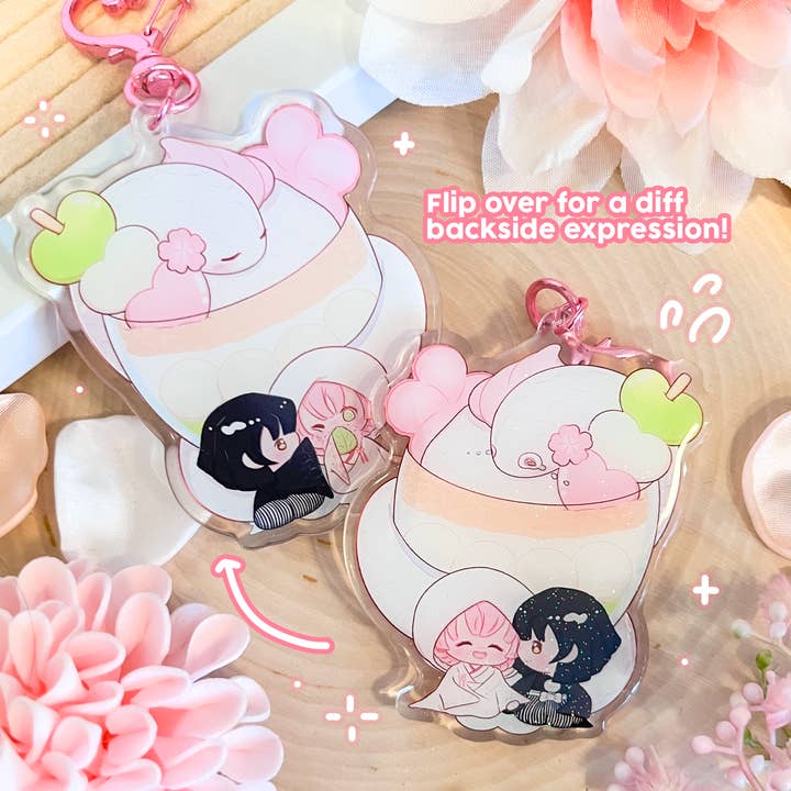 Demon Slayer - Married Chibi Couple Parfait Charm for wholesale by sleepydoods