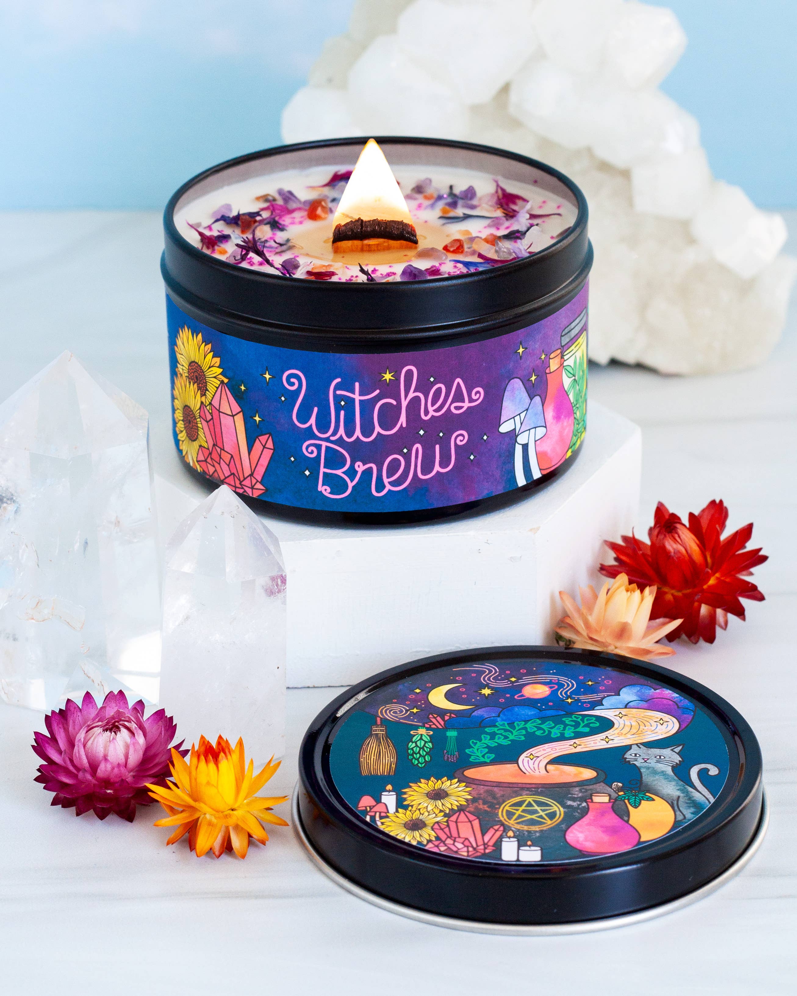Rachel Beyer - Wholesale Travel Candles - Witches Brew Soy Candle - Palmarosa + Patchouli4