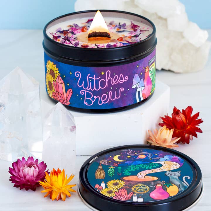 Rachel Beyer - Wholesale Travel Candles - Witches Brew Soy Candle - Palmarosa + Patchouli4