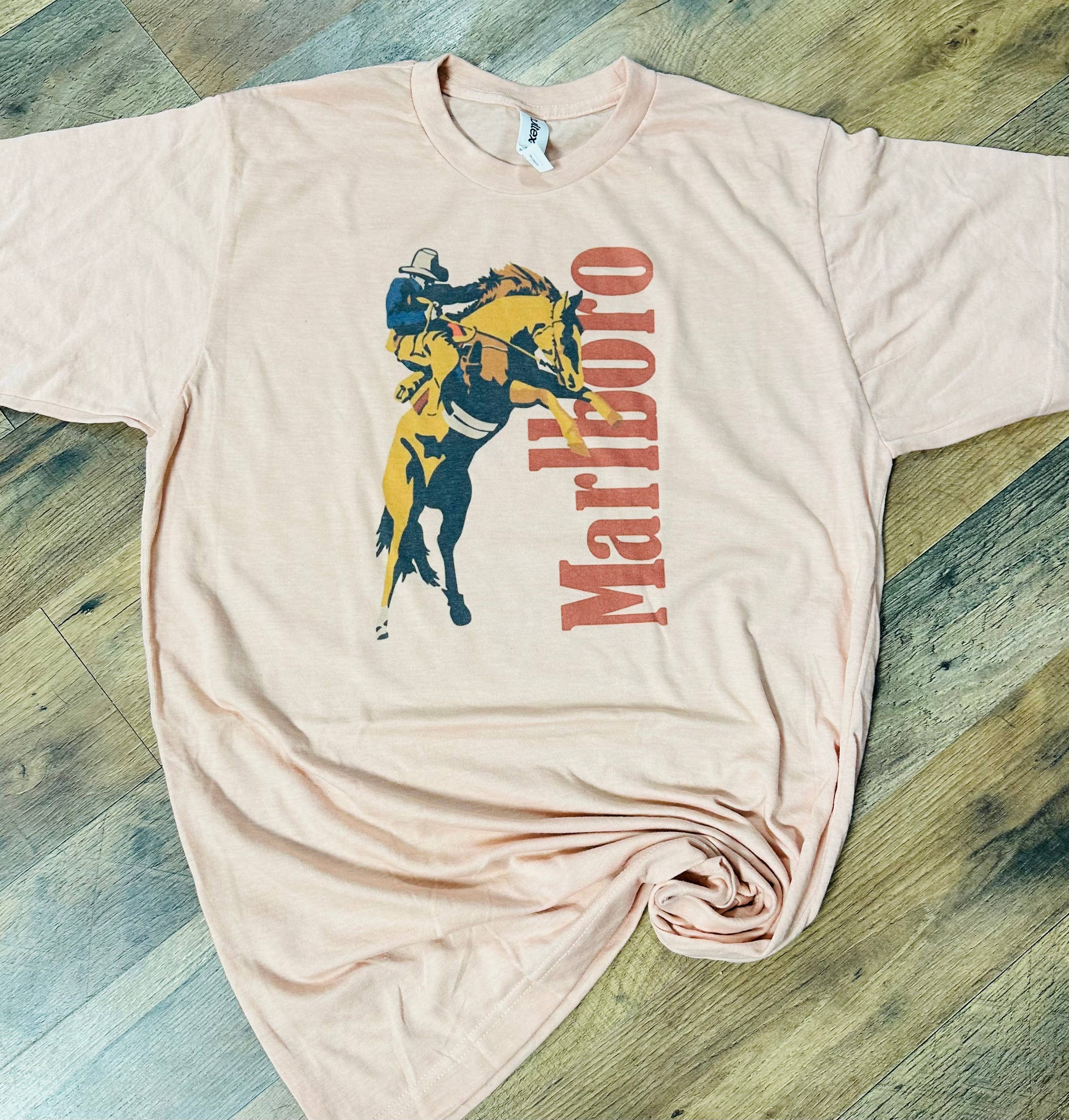 Sweet Southern Wholesale - Wholesale Screen Printed T-Shirt - Women's - Marlboro Man w/Horse Graphic T-shirt2