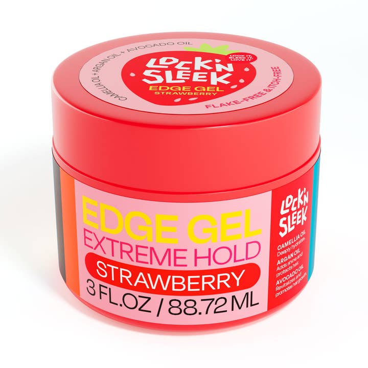 Edge Gel Extreme Hold STRAWBERRY 3 Fl. Oz for wholesale by Lock'N Sleek