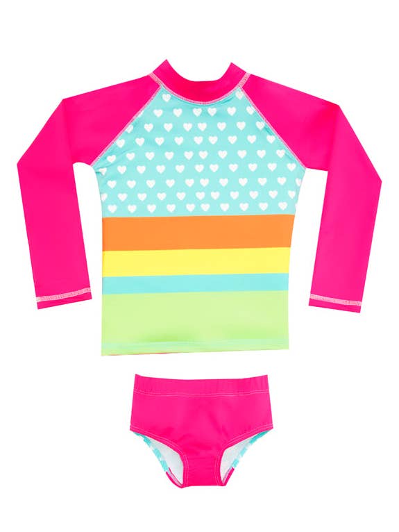 Long Sleeve Swim Set:
Rashguard and Panty602 for wholesale by Color Fingers