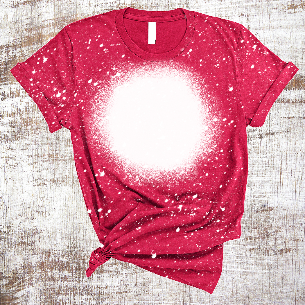 Sweet Tees - Wholesale Sublimation Blank T-Shirt - Women's - Sublimation Blank Shirts BLANK Bleached Tee Shirts Circle1