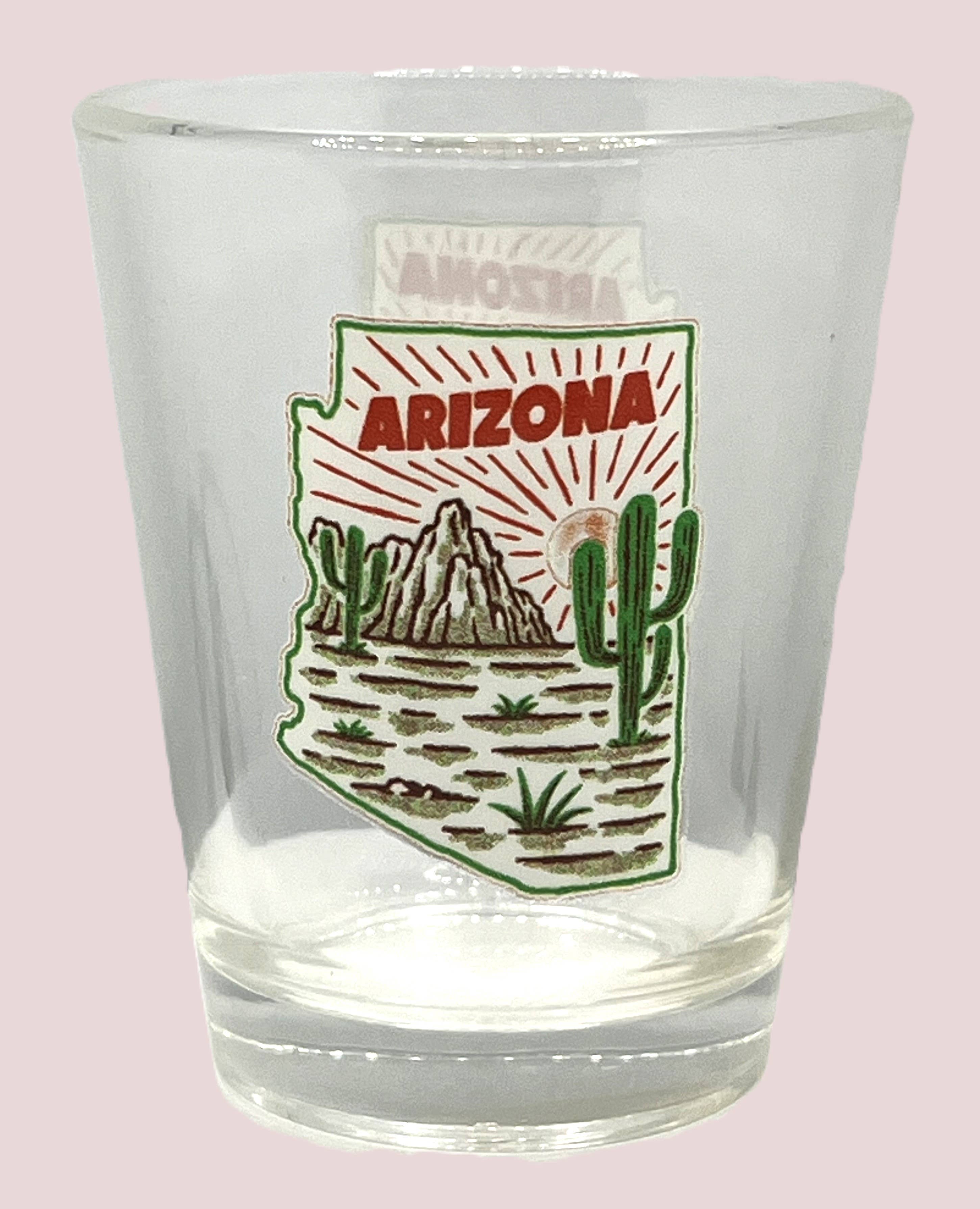 7 Star - Vendita all'ingrosso Bicchierino da liquore - Bicchiere da bicchierino ARIZONA Cactus State 2 oz 2