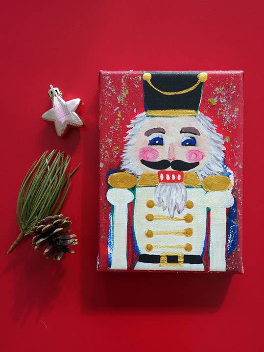 Call Me Colonel Nutcracker Canvas Wall Art for wholesale by JM Design Studio