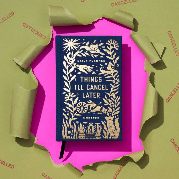 Chronicle Books - Wholesale Planner - Brass Monkey Things I'll Cancel Later Undated Mini Planner1