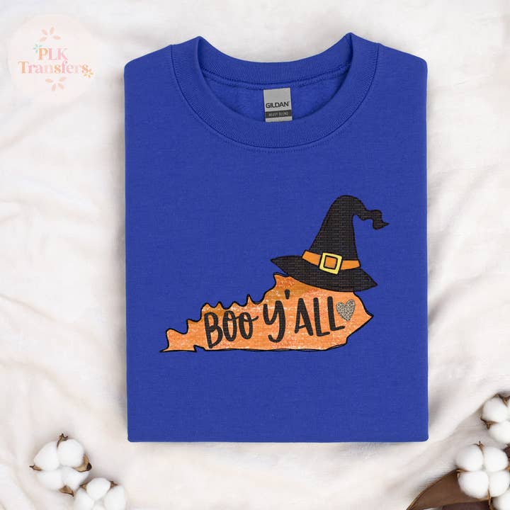 Kentucky, Boo Y'all, Halloween | Overdracht van zeefdruk | - VOLLEDIG IN KLEUR voor wholesale door PLK Transfers