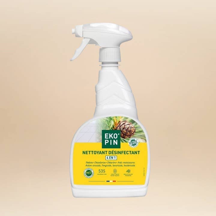 Nettoyant désinfectant 4 en 1 EKOPIN 750 ml pour la vente par UKAL GREEN