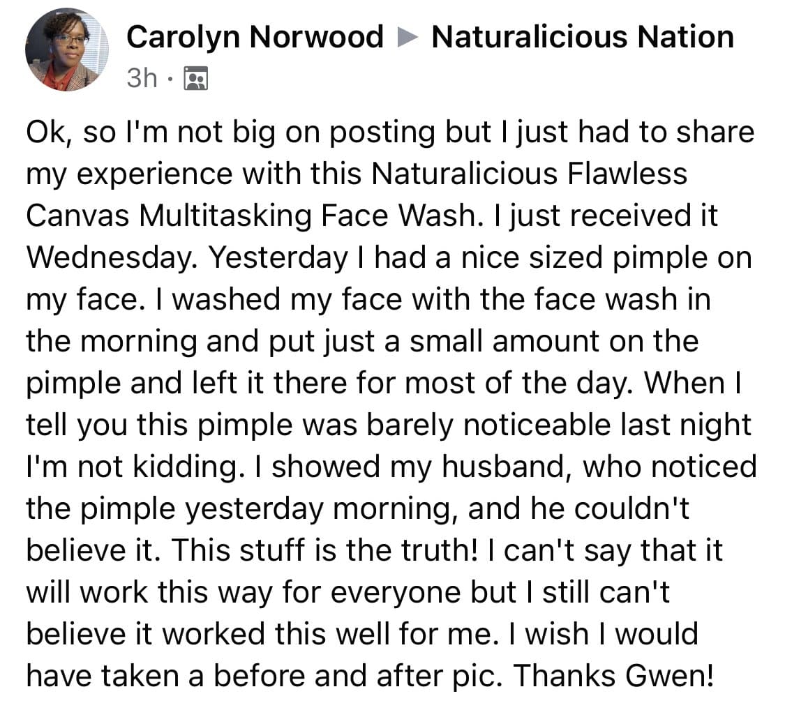 Naturalicious - Wholesale Skincare Face Mask - Flawless Canvas Face Masque4