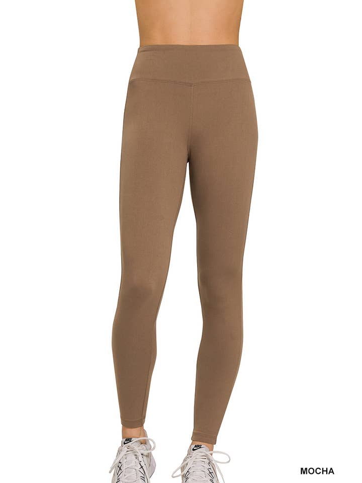 42POPS – Engroshandel Sports-/loungeleggings – til kvinder – , SI-26201 Mikrofiber Blød Taljebånd Fuld Længde Leggings3