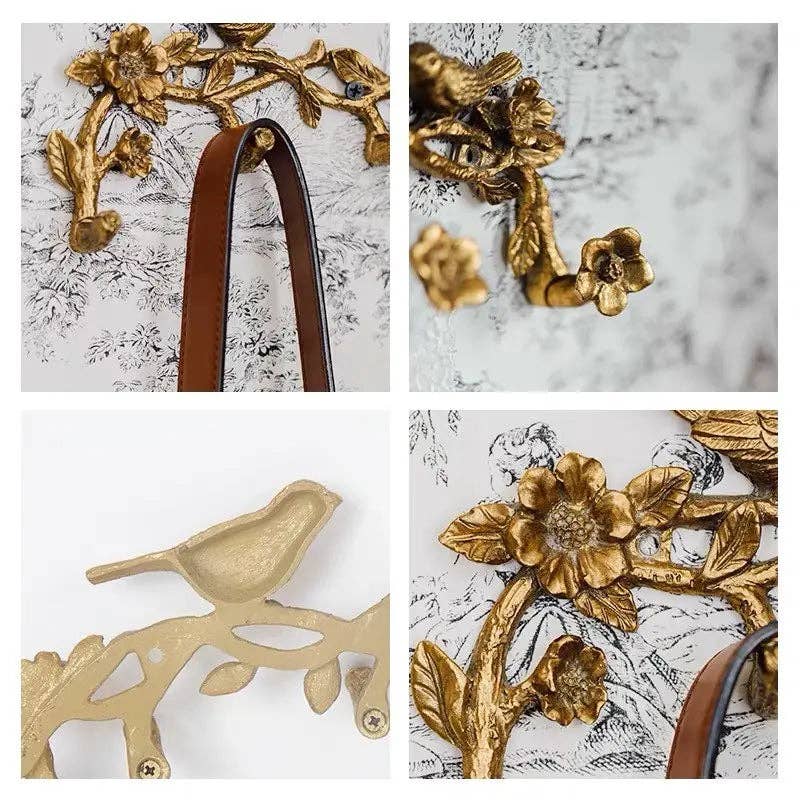 Vagabond Vintage – wholesale Wall hook – PEWTER BIRD HOOK2