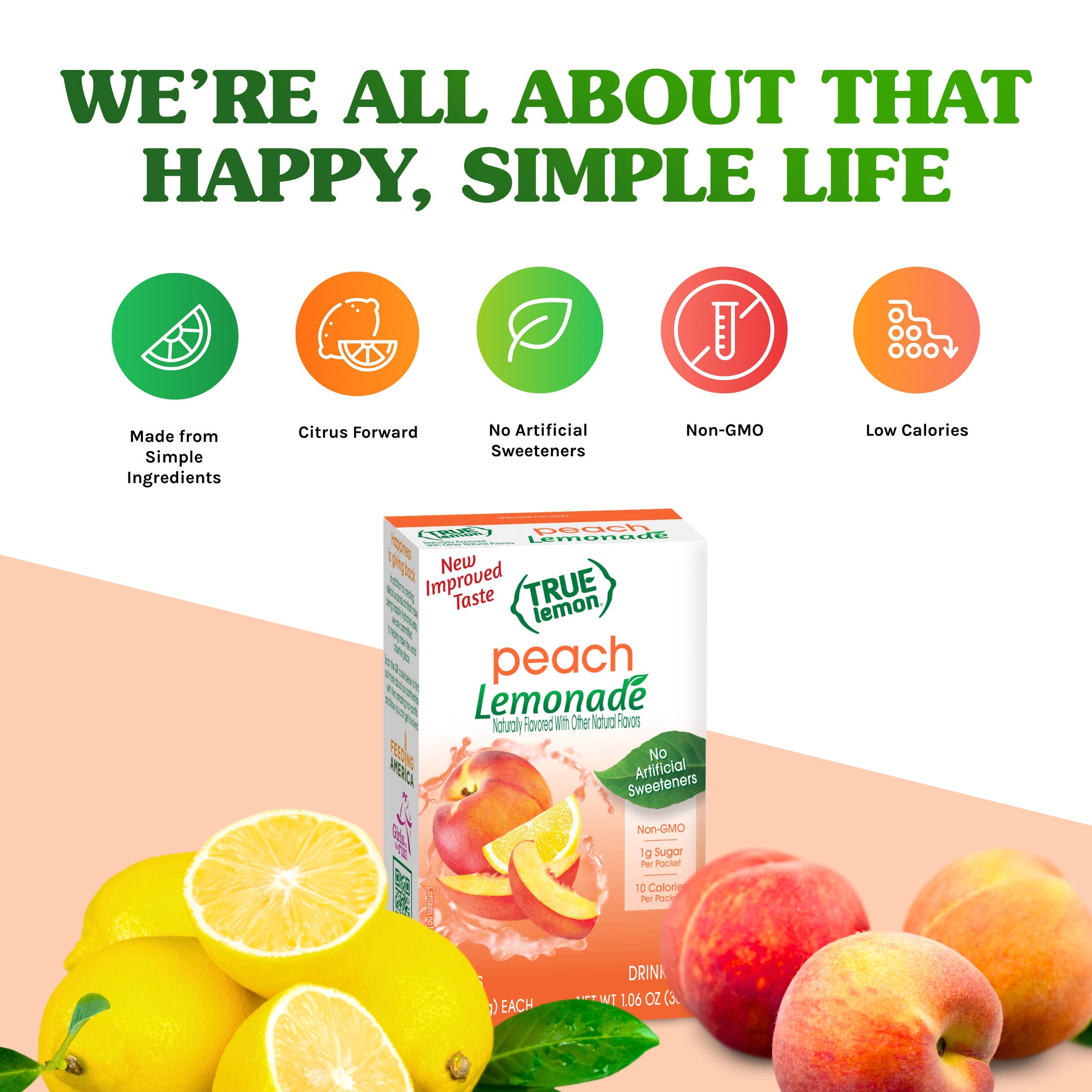 True Citrus - Wholesale Drink Mix - True Lemon Peach Lemonade2