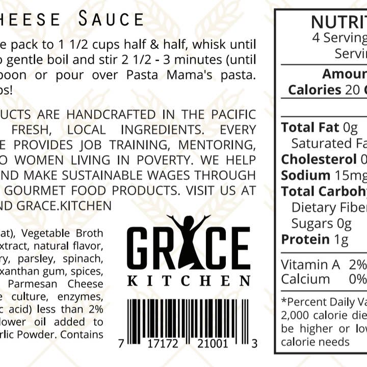 Grace Collective - Wholesale Sauce - Alfredo Cheese Sauce by Pasta Mama's1
