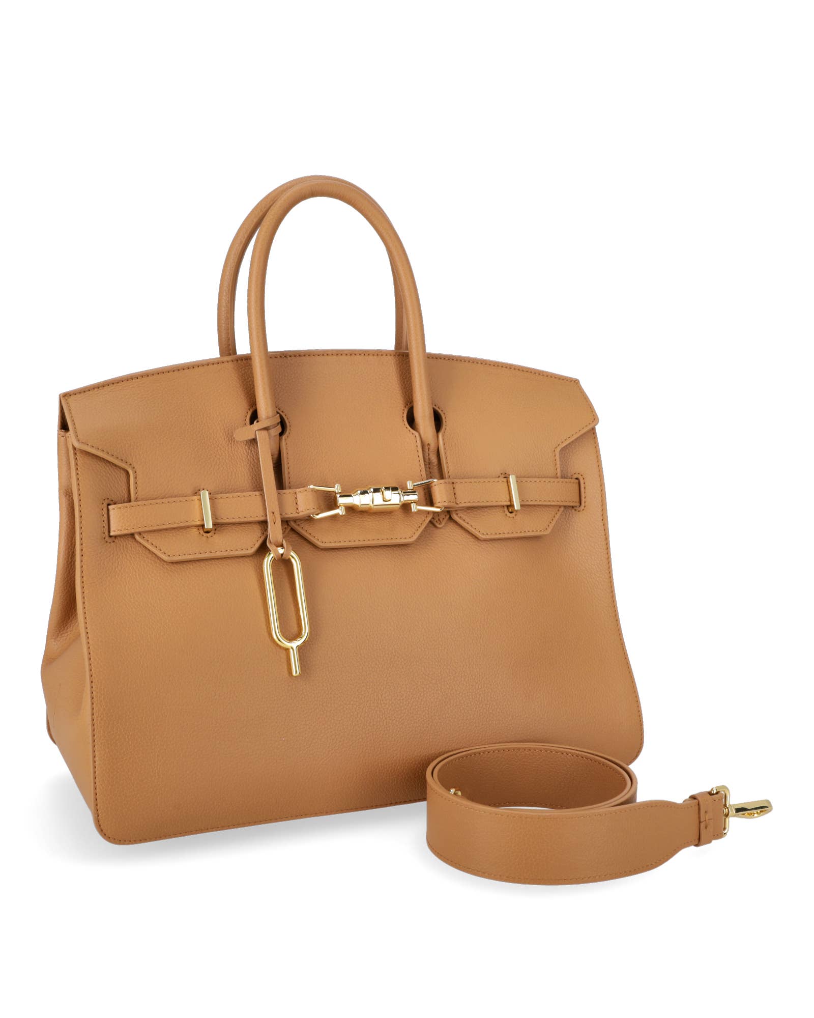 Quarzovivo - Wholesale Handtas met handvat - Dames - Handtas van Italiaans leer met flesstructuur - Agata12