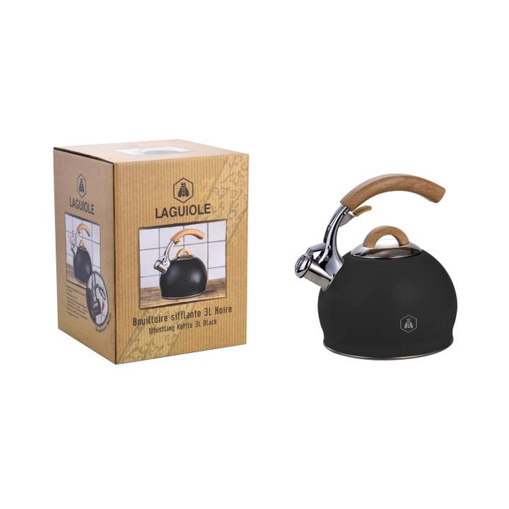 Laguiole - Vendita all'ingrosso Elettrodomestici da cucina - LAGUIOLE, Bollitore Fischiante Nero, 3 L2