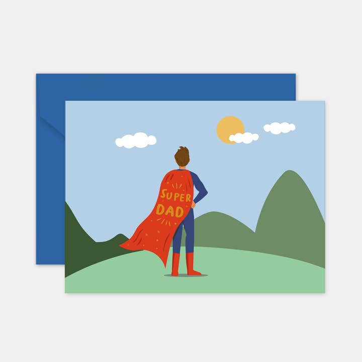 Father's Day Card - Super Dad for wholesale by L'ART DU PAPIER
