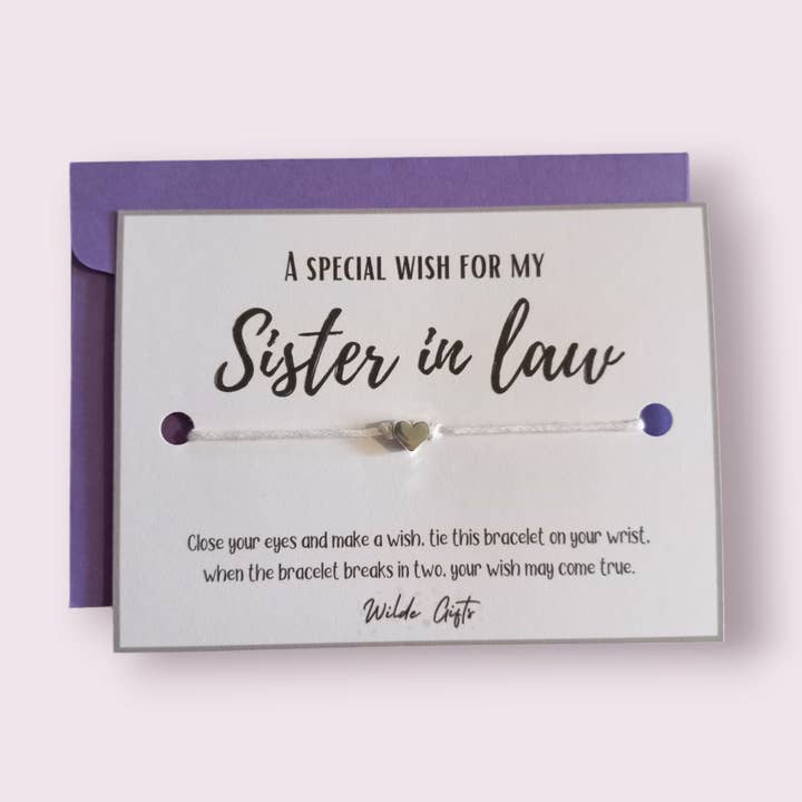 Et særligt ønske - svigerinde for engroshandel hos Wilde Gifts UK