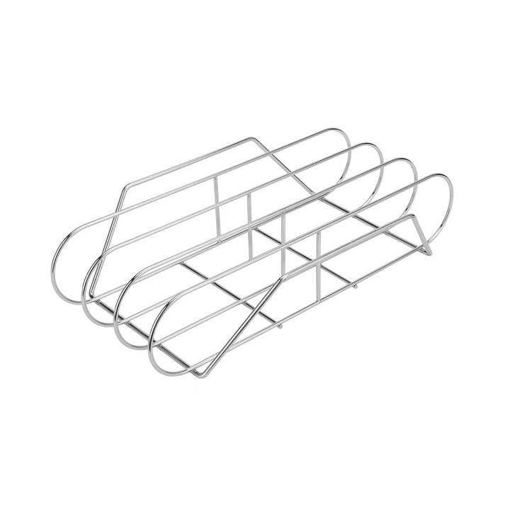 Fox Run Brands - Wholesale Outdoor Grill Tools - Outset XL Stainless Steel Rib Rack, 15.75” x 9.25” x 3.5”