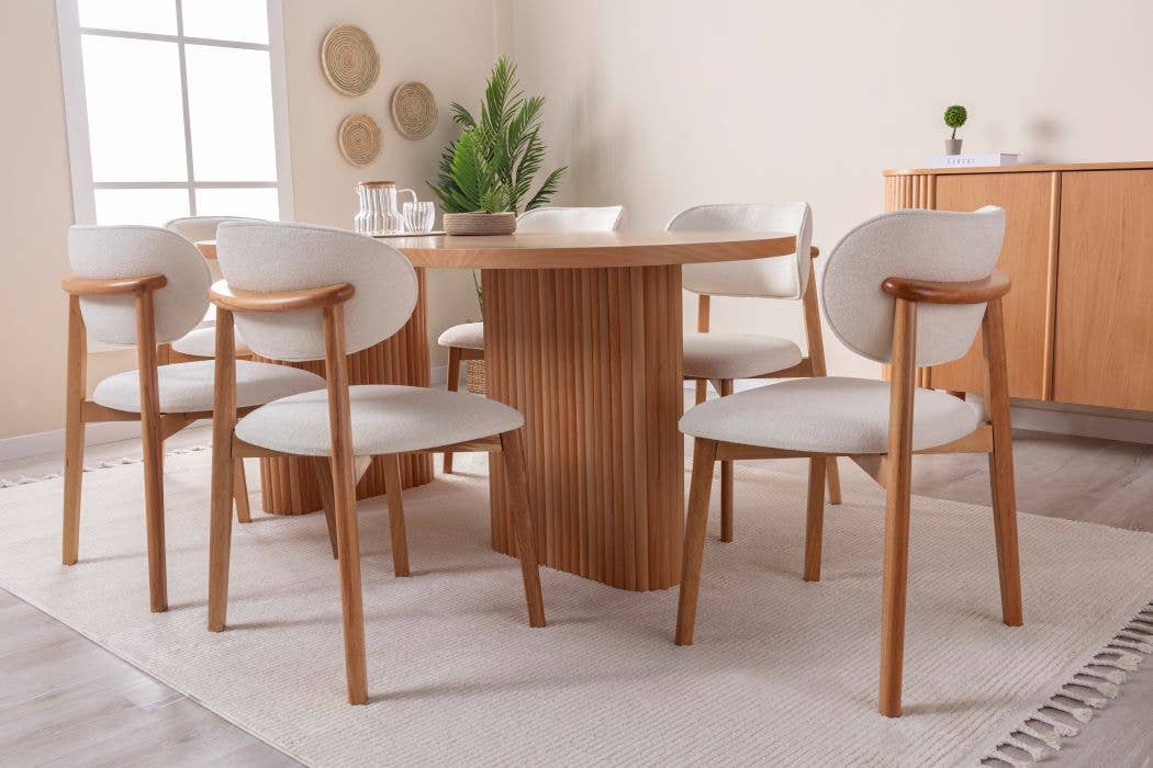 Deholzwart GmbH - Wholesale Patio Set - HERMES - LAMINATED BEECH WOOD DINING TABLE 180 X 90 CM2