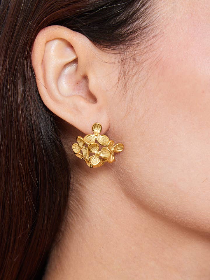 124YC61 stainless steel earrings for wholesale by BYREN | ÉLINE L'ATELIER