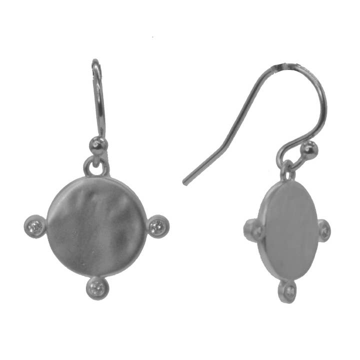 PearlGem Designs - Wholesale Dangle earrings - Una Star coin 14k Gold or Sterling Silver Earrings