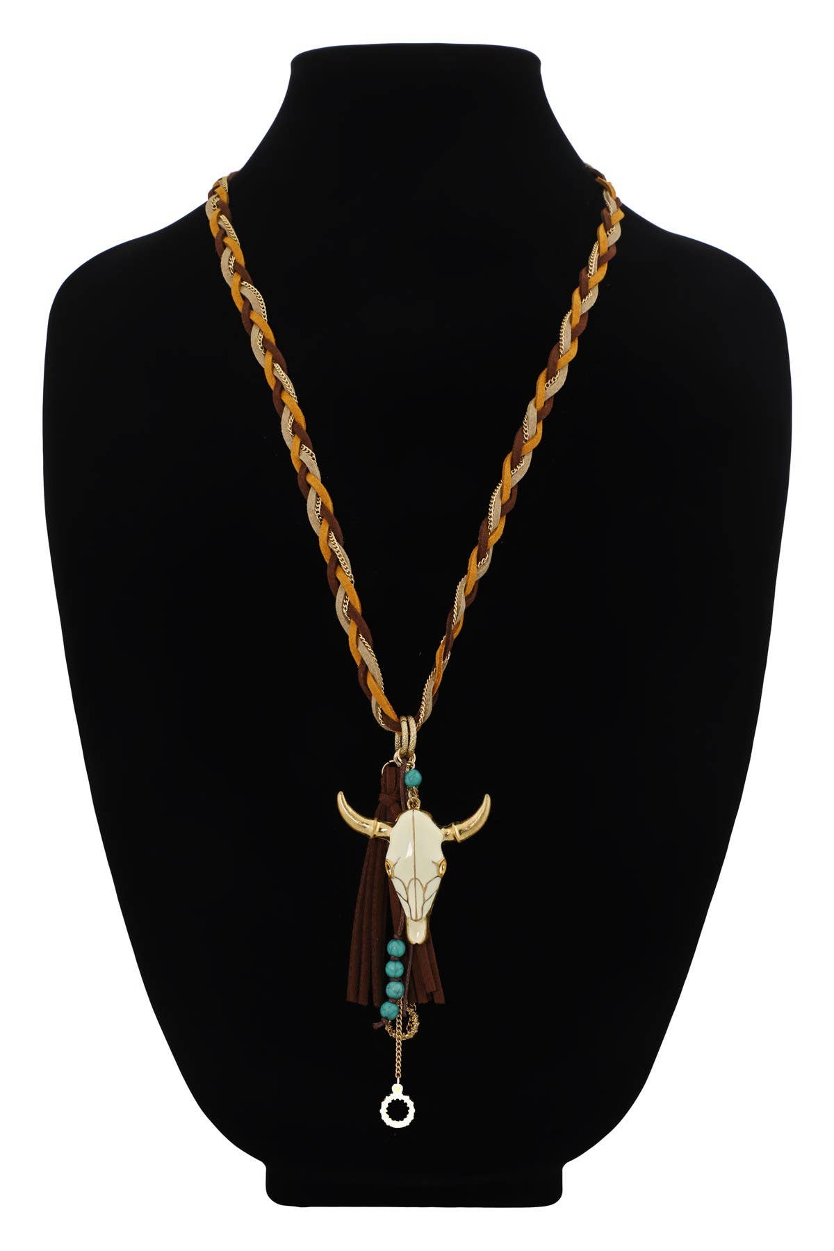 Urbanista - Wholesale Pendant/Charm Necklace - Western Suede Necklace with Semi-Stone 5