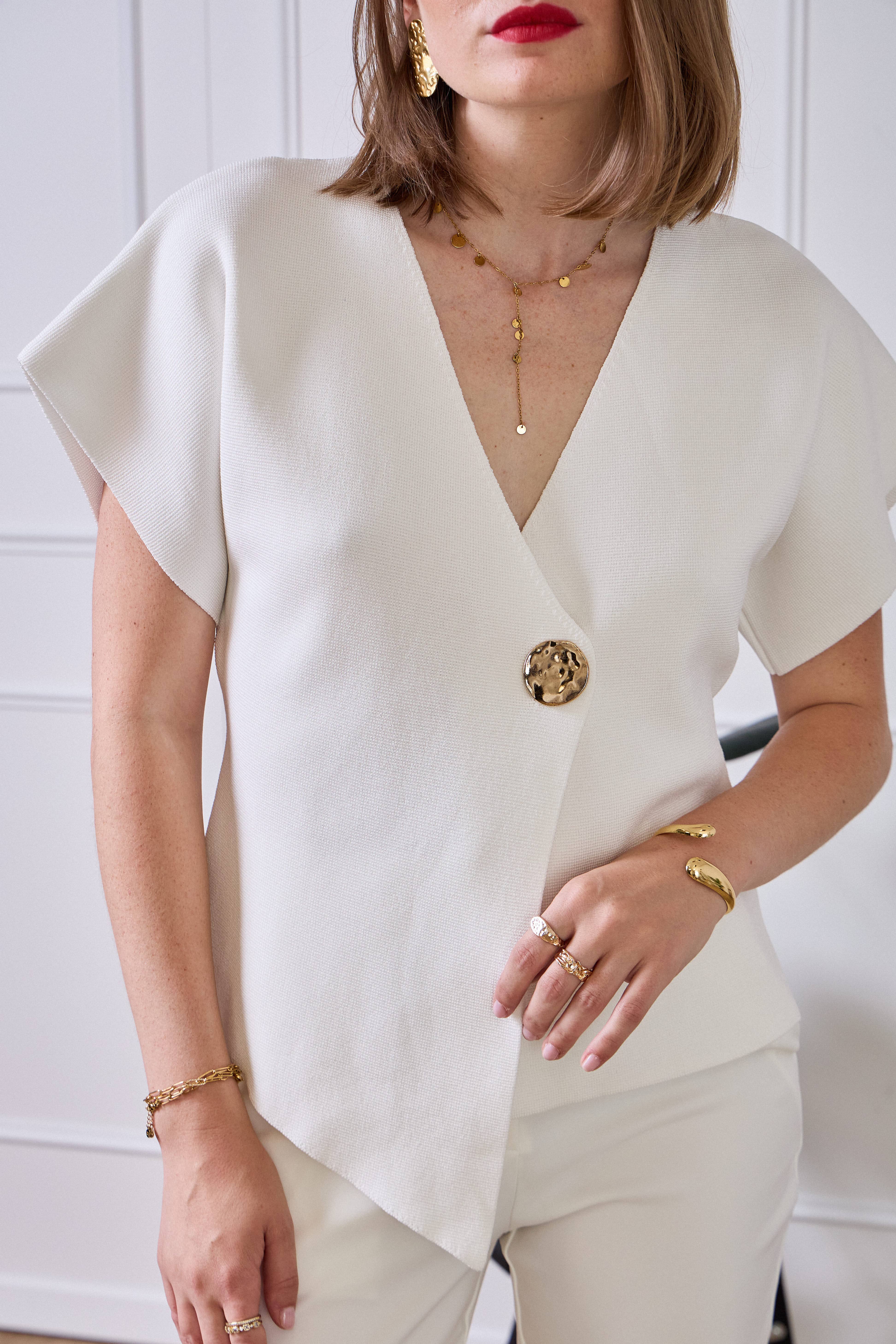 LULUMARY - Vendita all'ingrosso Gilè elegante - Donna - Gilet H724 con accessori16