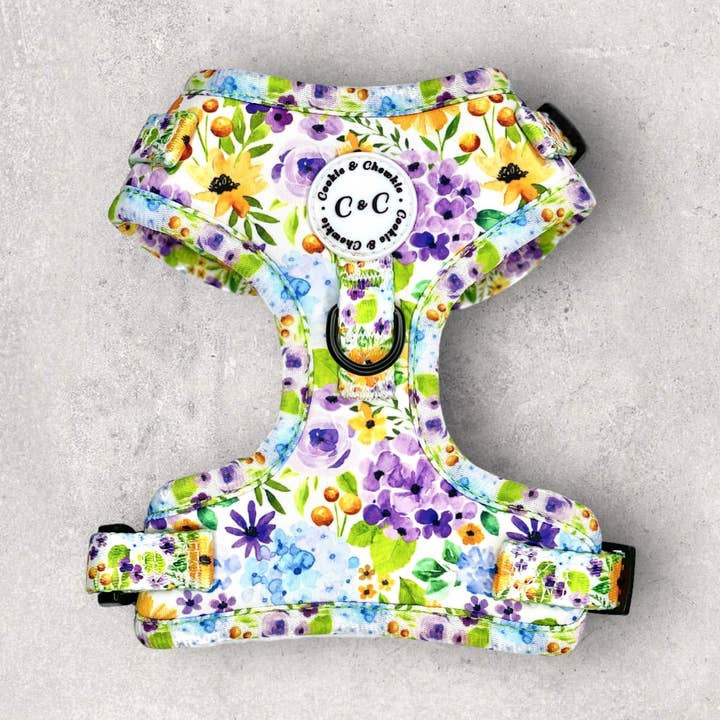 Harnais ajustable - « Once Upon A Flower » pour la vente par Cookie and Chewkie