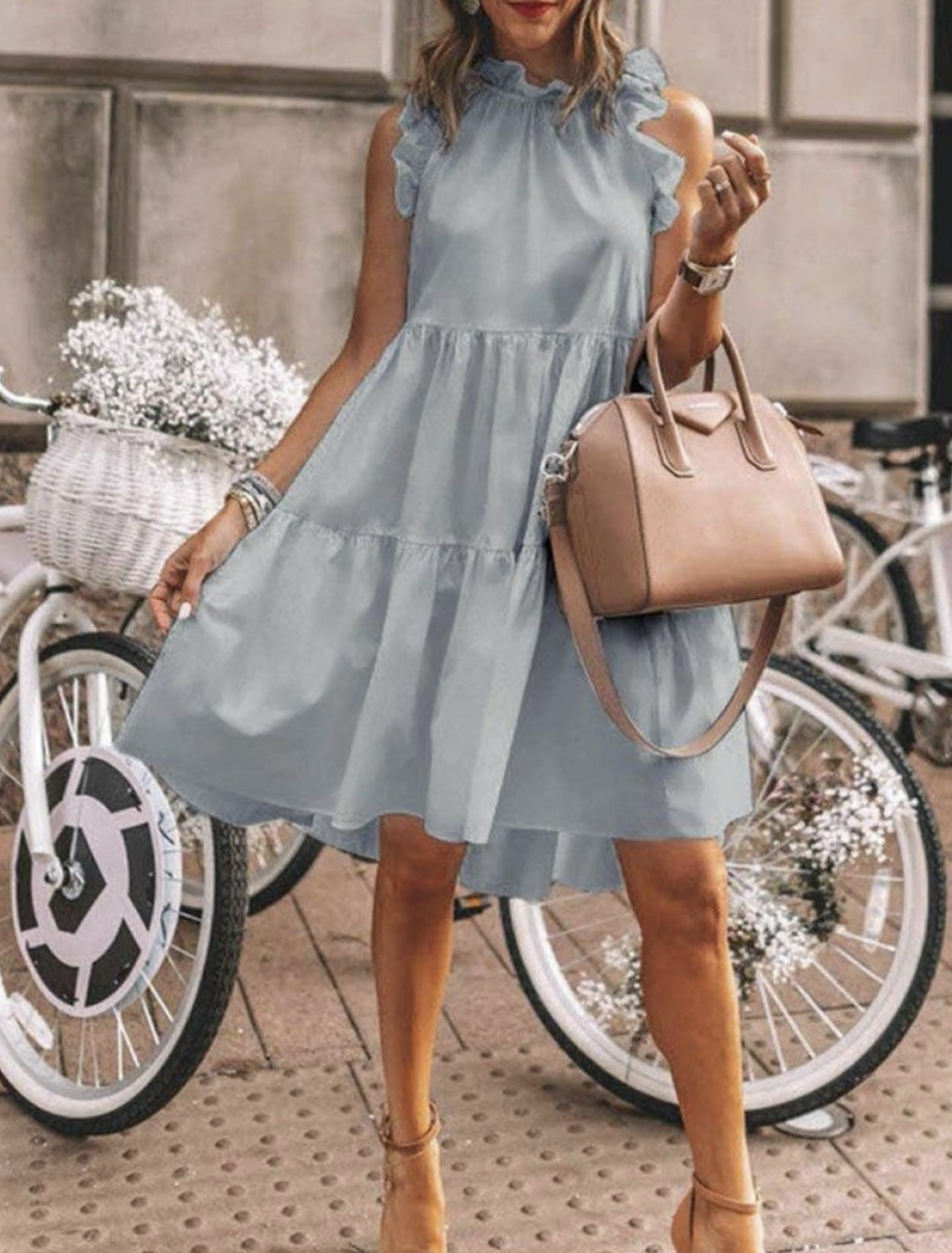 Hipster Row - Wholesale Dress - Women's - Mattie Ruffled Babydoll Dress3