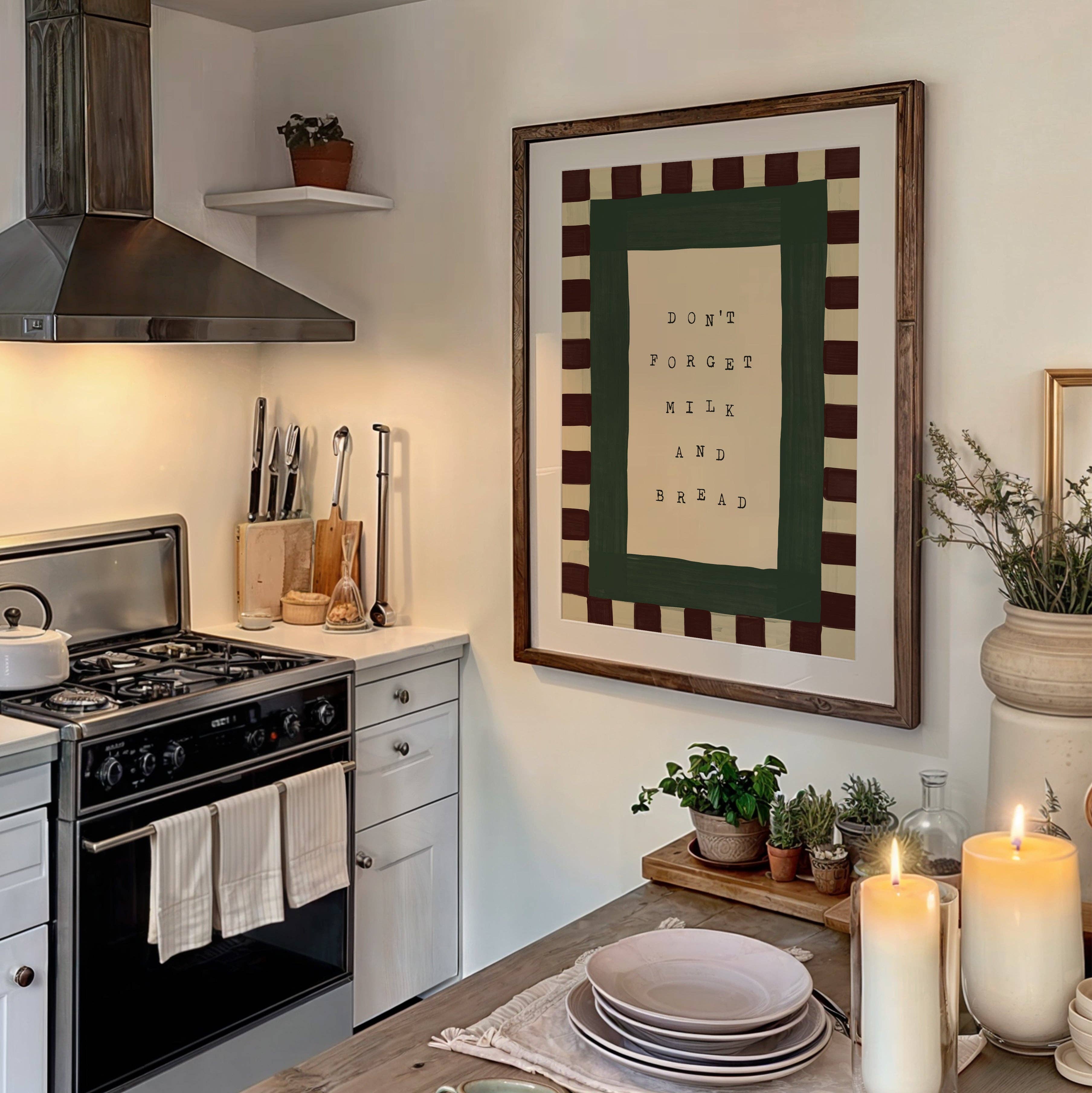 Lune Club - Vente Affiche d'art - N'oubliez pas le lait et le pain Imprimer4