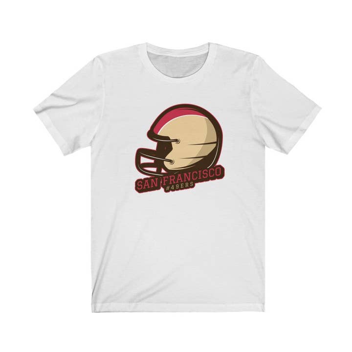 Football #49ers Helmet San Francisco non-official T-Shirt for wholesale by Luluizy Designs Co.