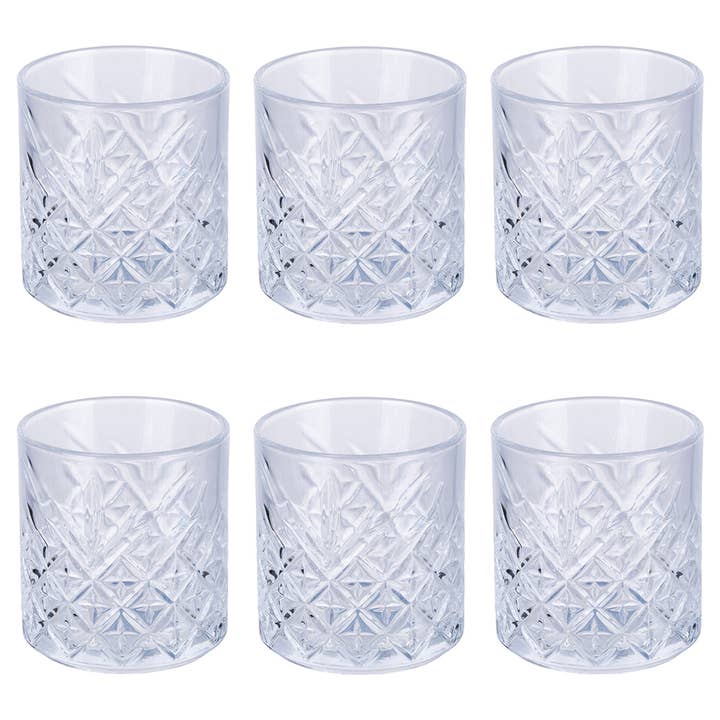 VINTAGE SET OF 6 STACKABLE GLASSES 375ML B for wholesale by VdE Tivoli 1996